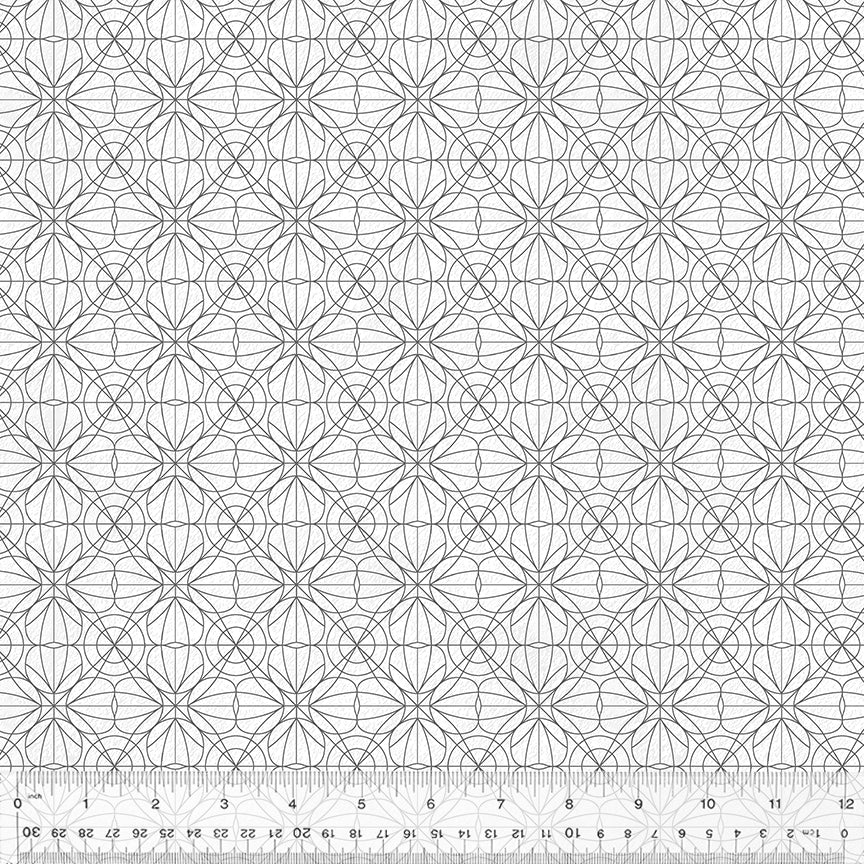 Line Drawing | 53591-2 | White – The Quilty Shop