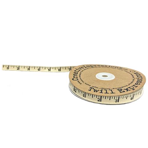 Uniform Ribbon Ruler Antique Ruler Twill Ribbon | Natural – The Quilty Shop